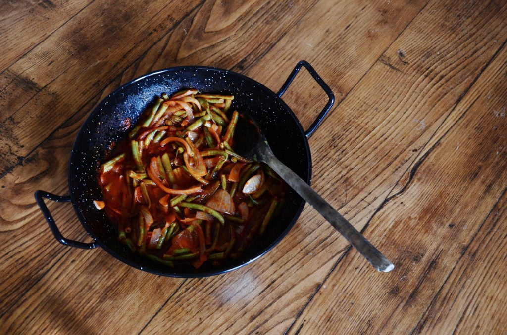 haricots verts à la tomate recette