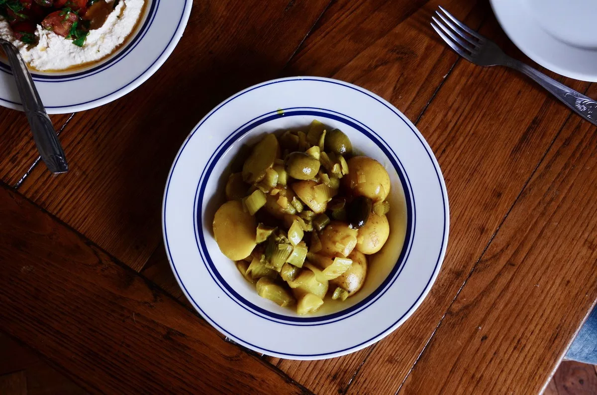 Tajine végétarien aux pommes de terre