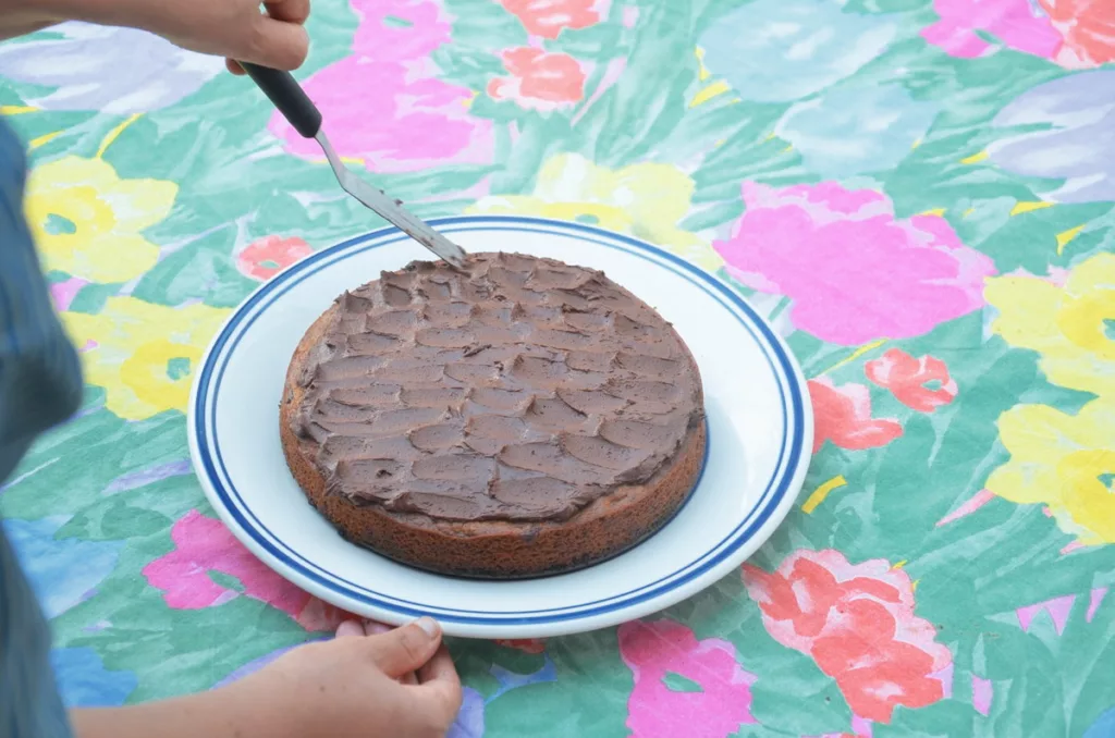 banana bread sans gluten au chocolat