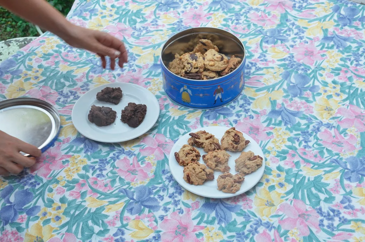 Cookies double chocolat vegan, table d'hôtes Capdenac-Gare